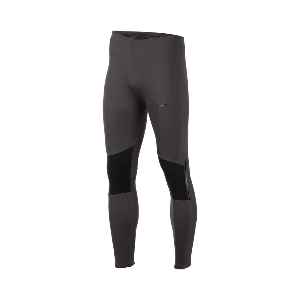 Panske Legíny Mizuno Breath Thermo® Siva/Čierne Vypredaj DBMQ02943